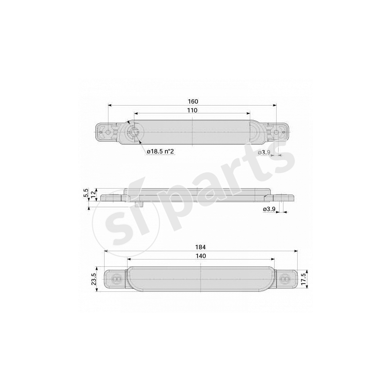 FANALE POST-C/VITI- IR.NONTR 24V