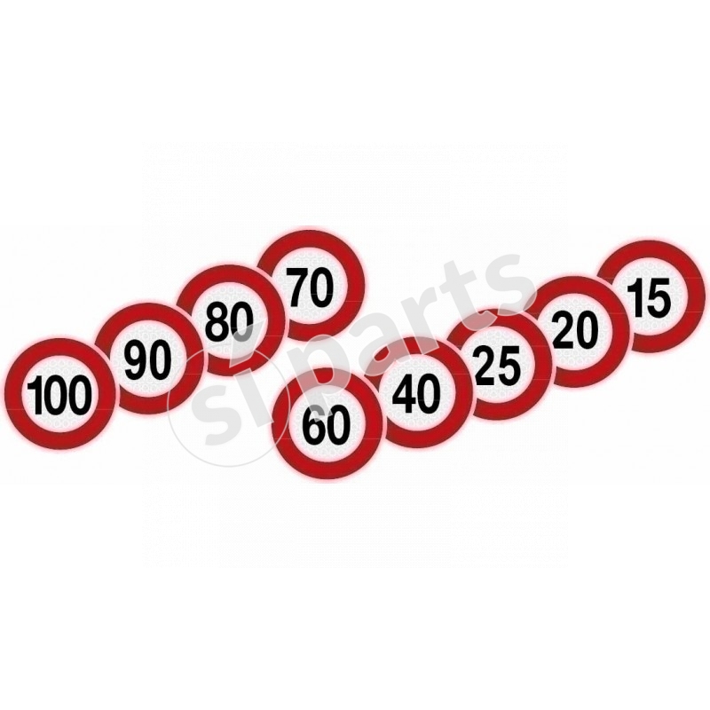 DISCO ADESIVO VELOCITA' 40 KM