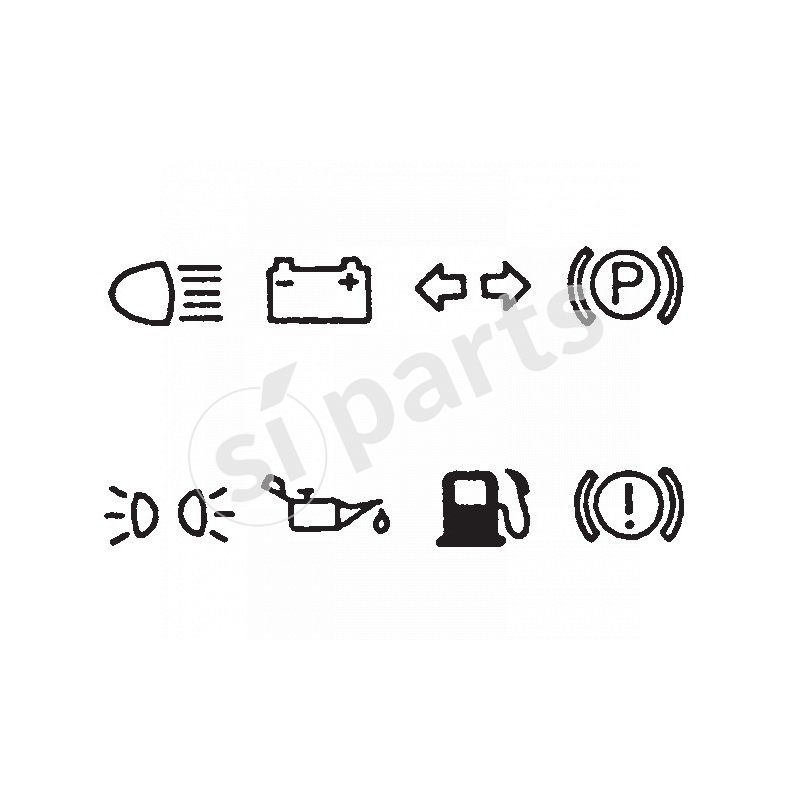 MULTIPLE WARNING LIGHT WITH ONLY SYMBOL