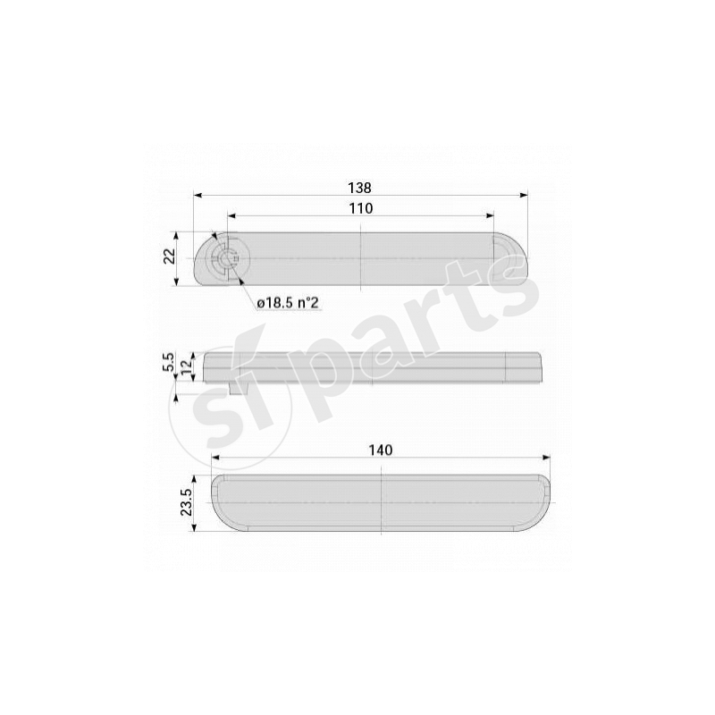 FANALE POSTERIORE+CATA IR.NONTR 24V