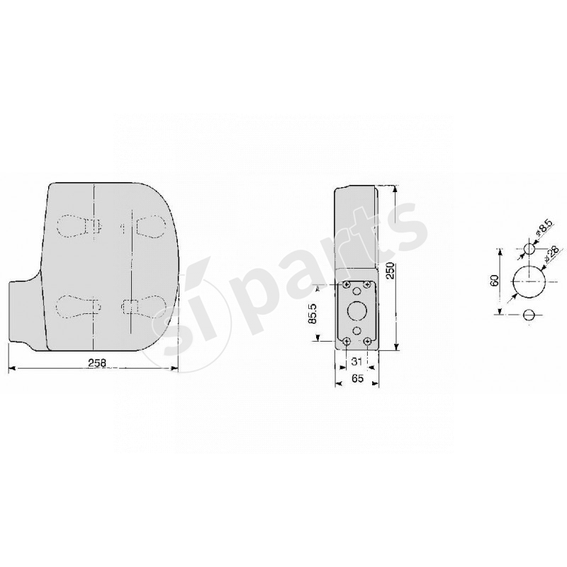 FANALE BIFRONTE DX IR.GH.PL.