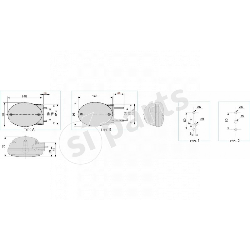 FANALE ANTE.POS.DIR.12V II DX