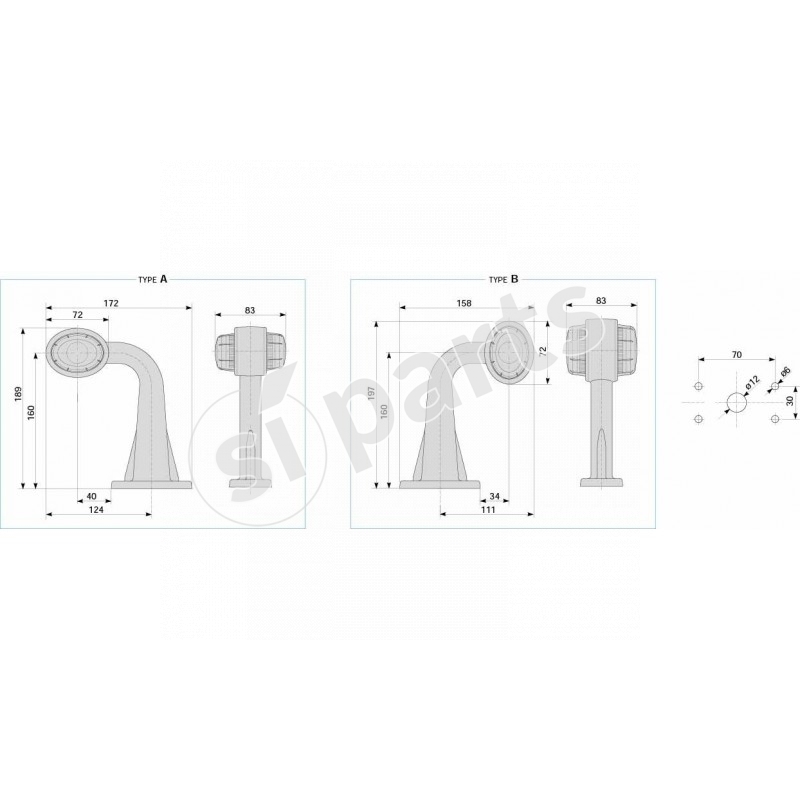FAN.LAT.90°BIC.OVAL.VERT.12VDX IRNT