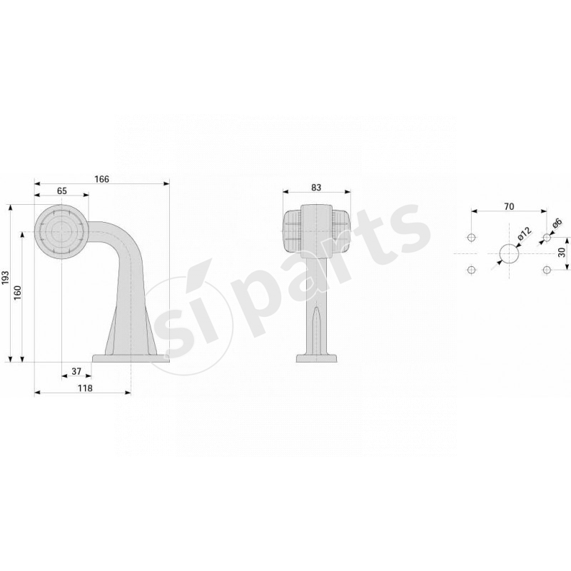 FAN.LATER.90°BICOL.TONDO 24VDX IRNT