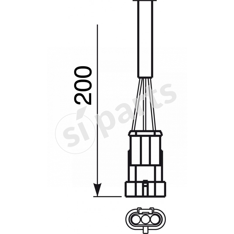 FAN POST LED-STROBO BLU +CATA ROS