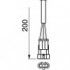 FAN POST LED-STROBO BLU +CATA ROS