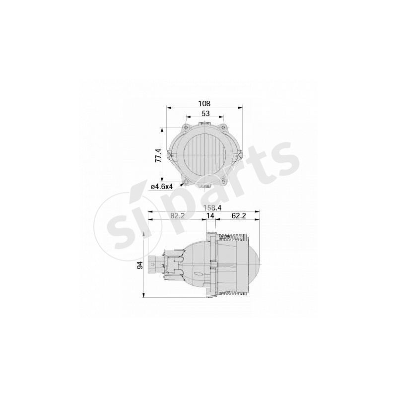POLIELL FARO LAVORO -IR.NON TR.12V