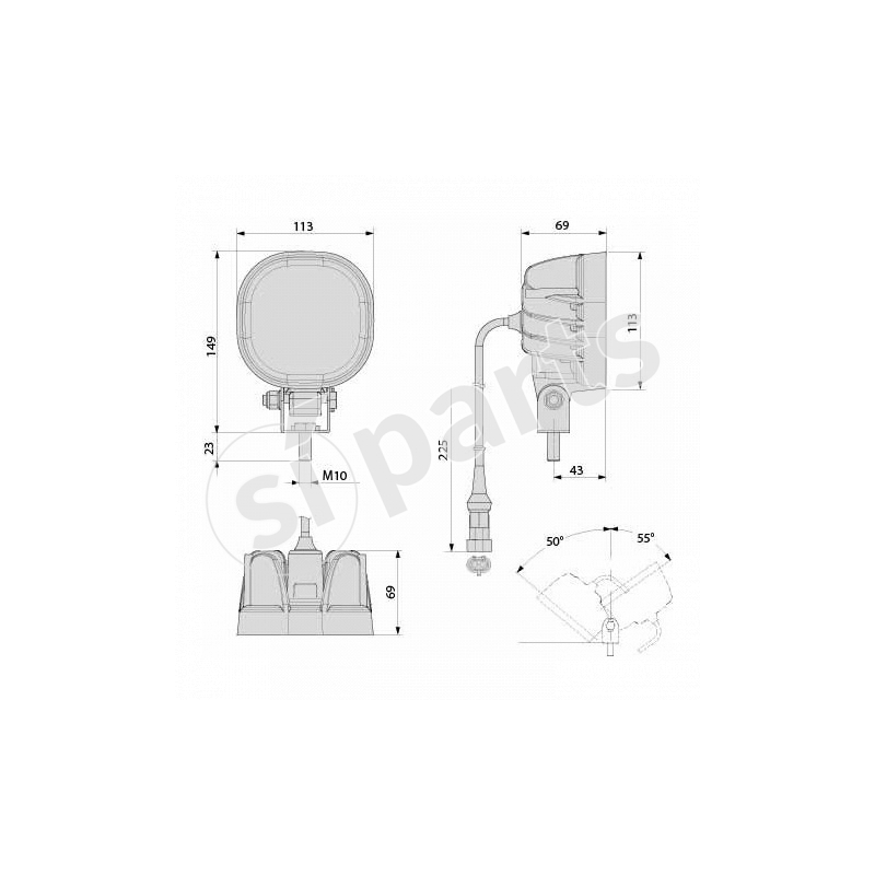 PROIETTORE DA LAVORO SPOT