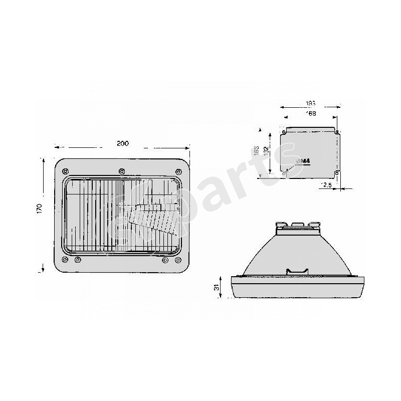 CORNICE PORTA PROIET IR