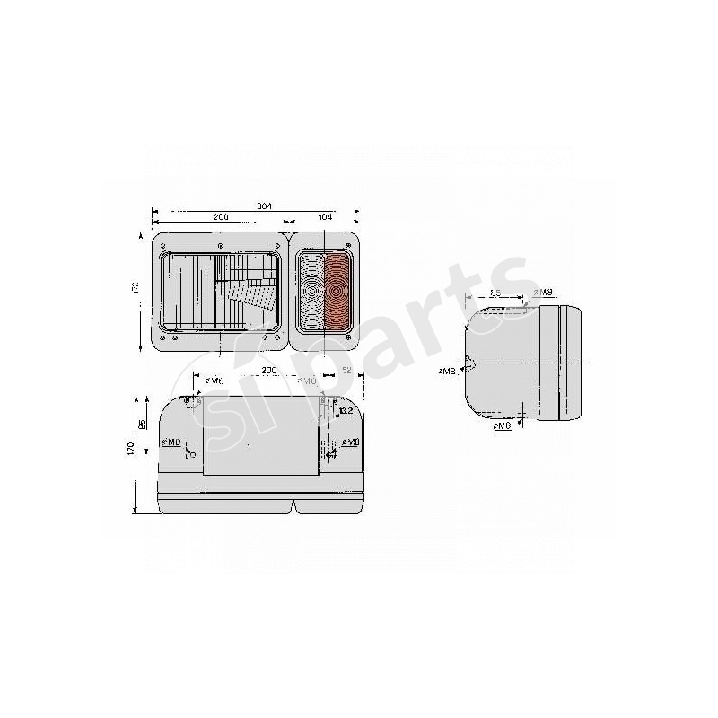 SCATOLA PROIET.SX IR