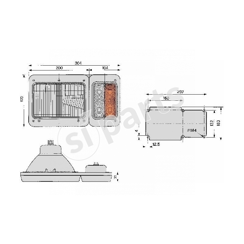 GRUPPO CORNICE SX C/PROIET. IR