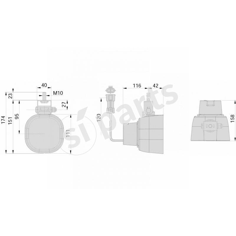 PROIETT. CIRC.DX II.12V
