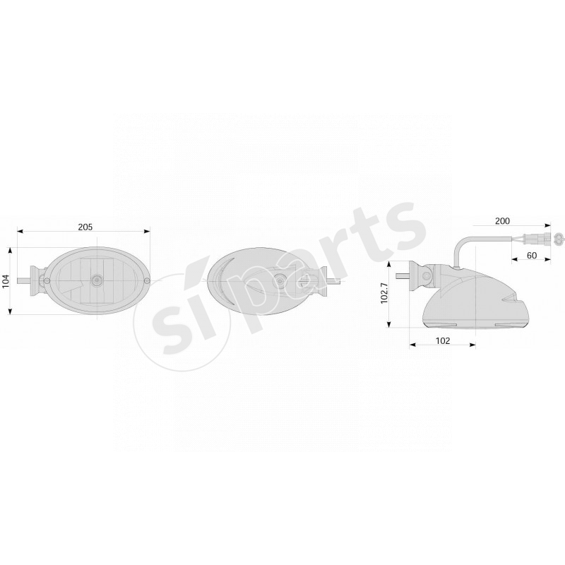 PROIET.ANABBA.CIRC.SX FIX.DX PASSAC