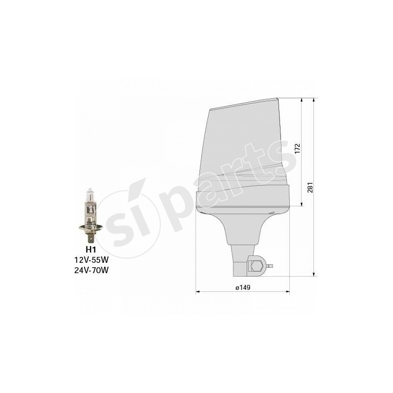 FANALE ROTANTE BASE FLESSIBILE