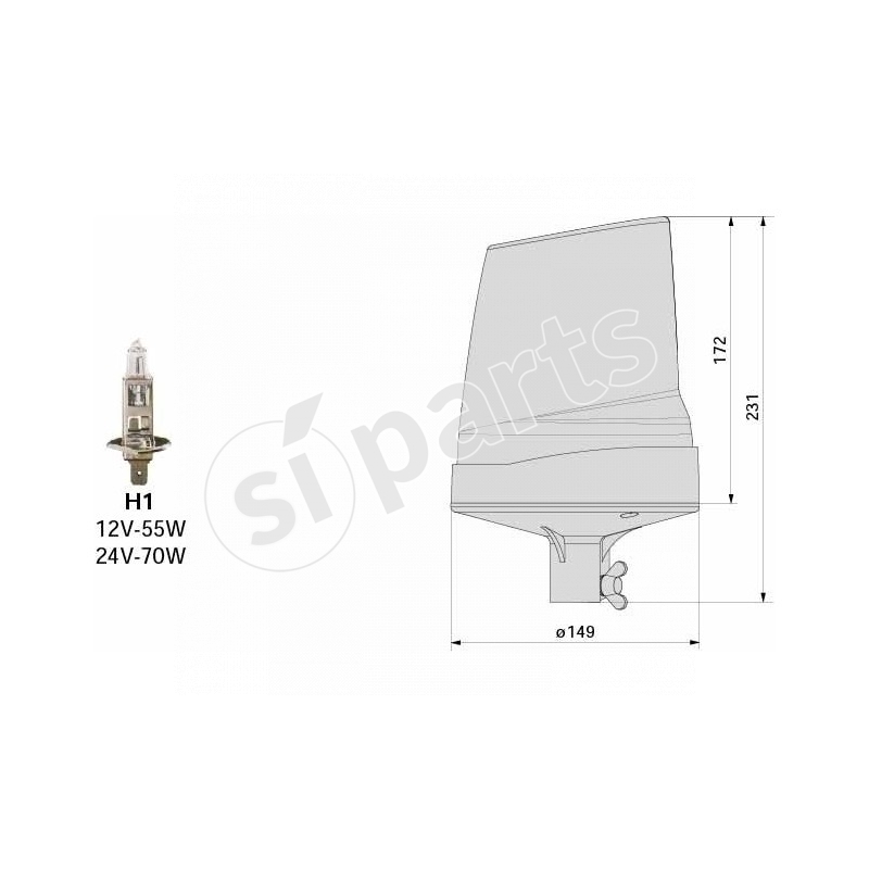 FANALE ROTANTE DROP+INNESTO TUB. IR