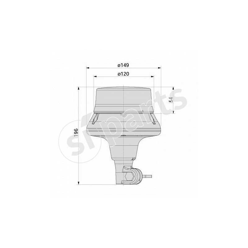 LAMPEGGIANTE LED BLU