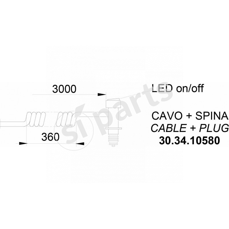 LAMP.ROT. BASE MAGN. 12V IR.NON TR