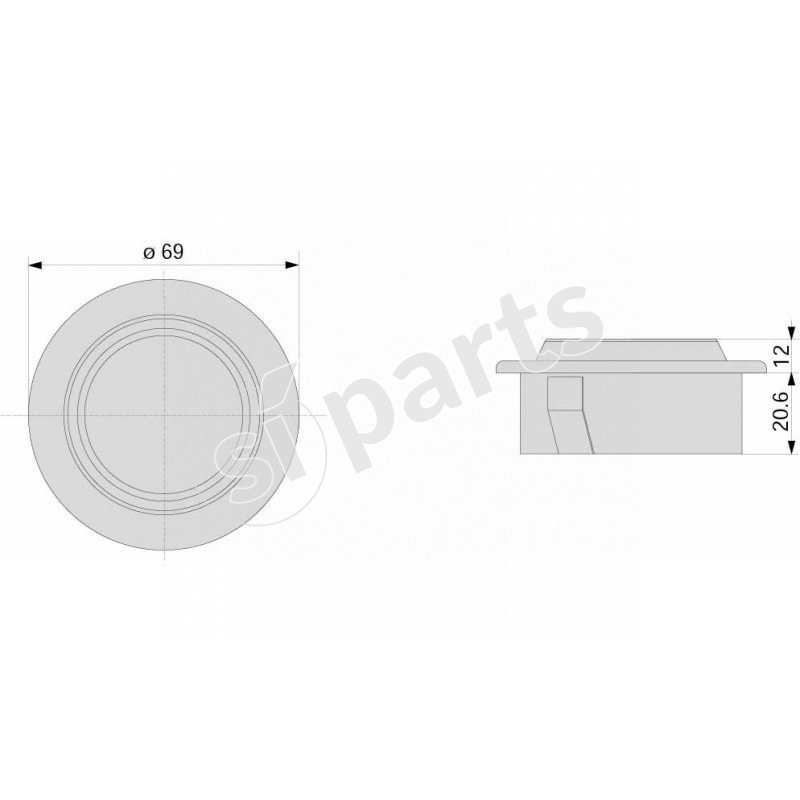 PLAFONIERA LED 12/24 IR