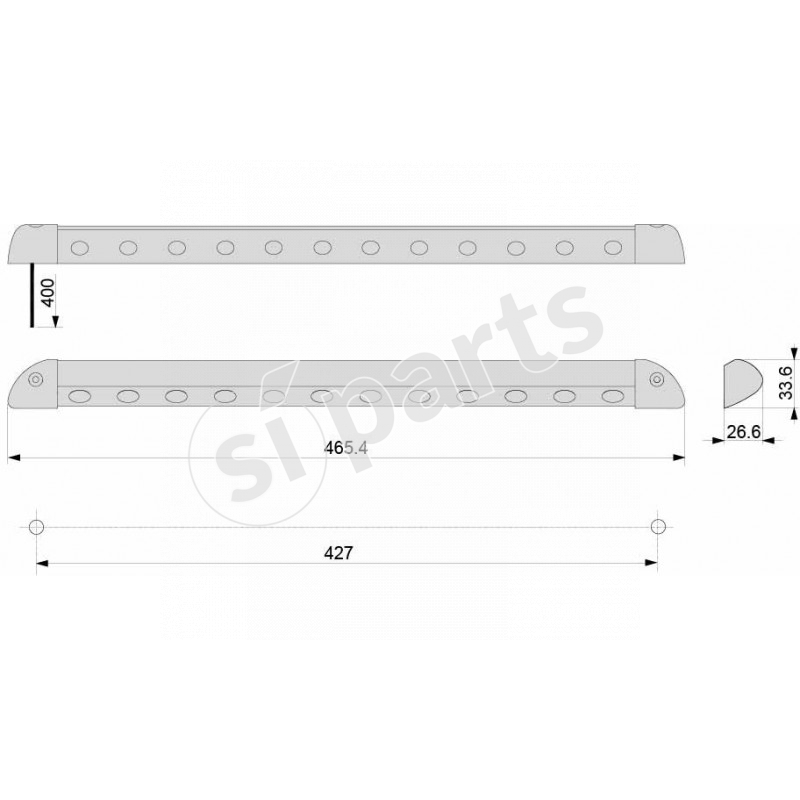 PLAFONIERA LED ESTERNA IR 24V