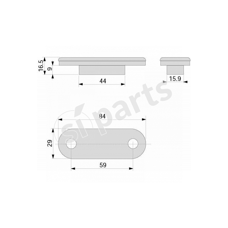 PLAFONIERA (AMBRA) 5 LED 12/24V IR