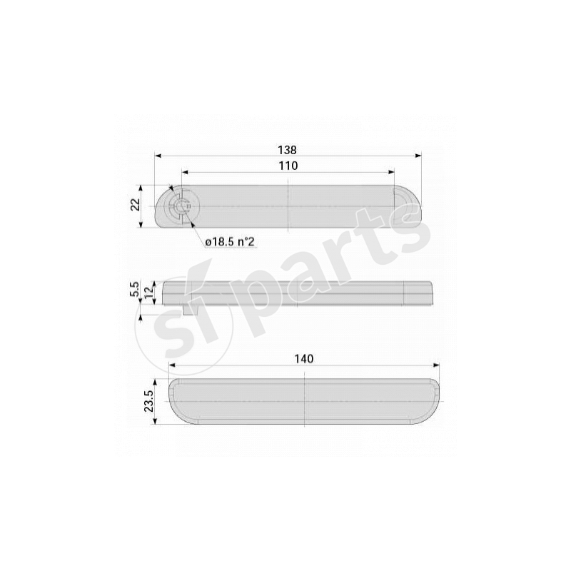 PLAFONIERA IR.NONTR 12V