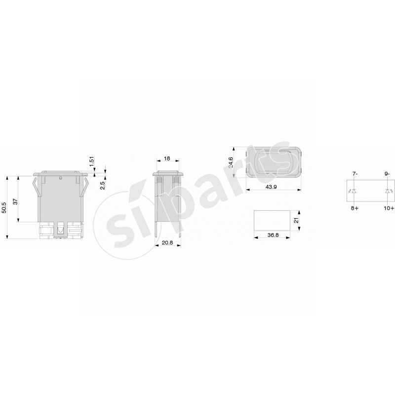 WARNING LIGHT 12V POSITION LIGHTS / HIGH BEAMS