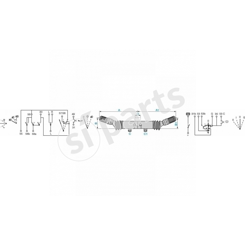 SWITCHES + FORWARD-NEUTRAL-REVERSE SHIFTER + SPEED CONTROL SERIES 2000