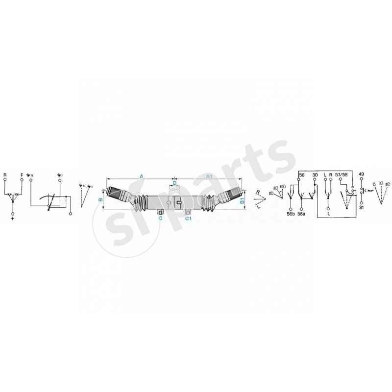 SWITCHES + FORWARD-NEUTRAL-REVERSE SHIFTER + SPEED CONTROL SERIES 2000