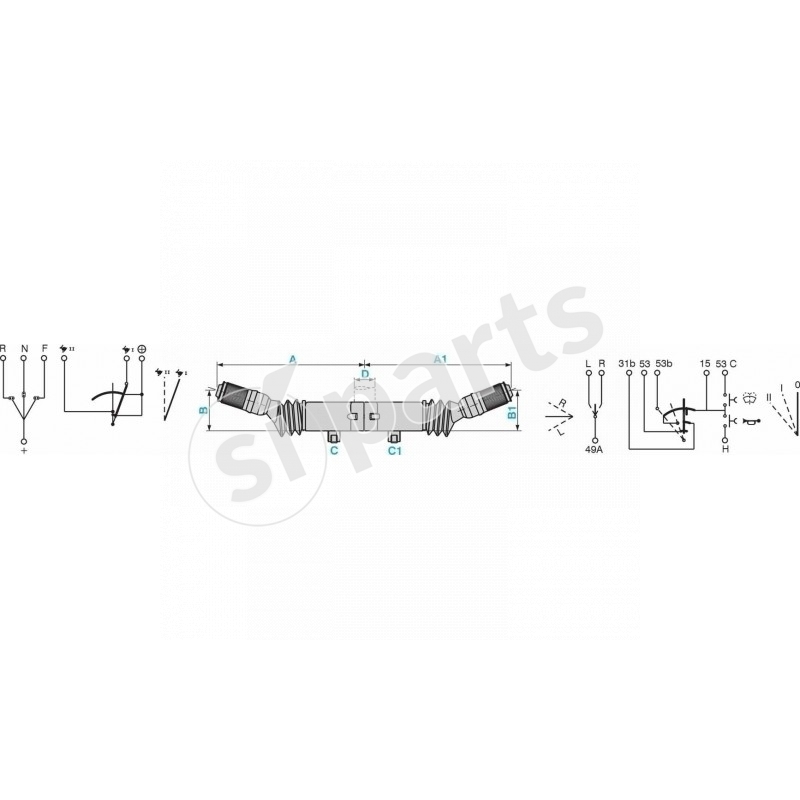 SWITCHES + FORWARD-NEUTRAL-REVERSE SHIFTER + SPEED CONTROL SERIES 2000