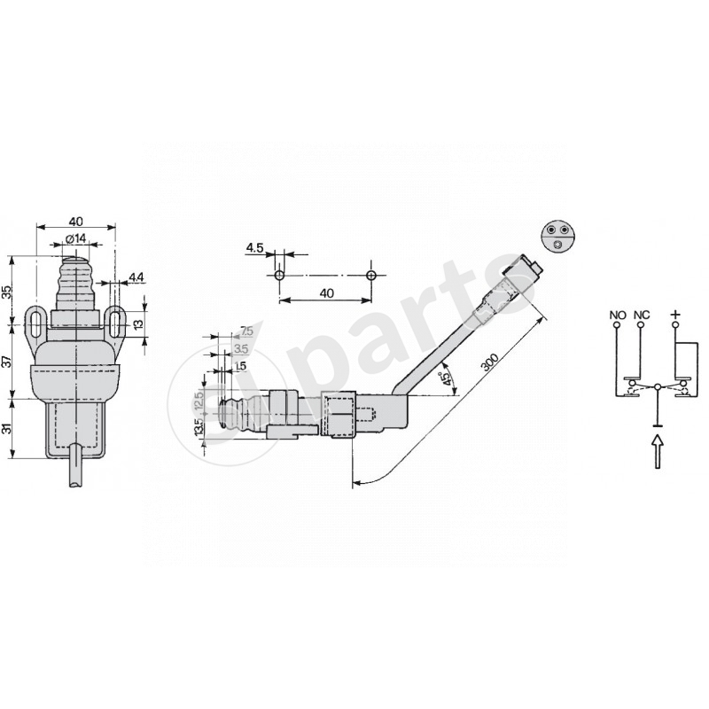 SNAP-ACTION SWITCH FOR BRAKE LIGHTS