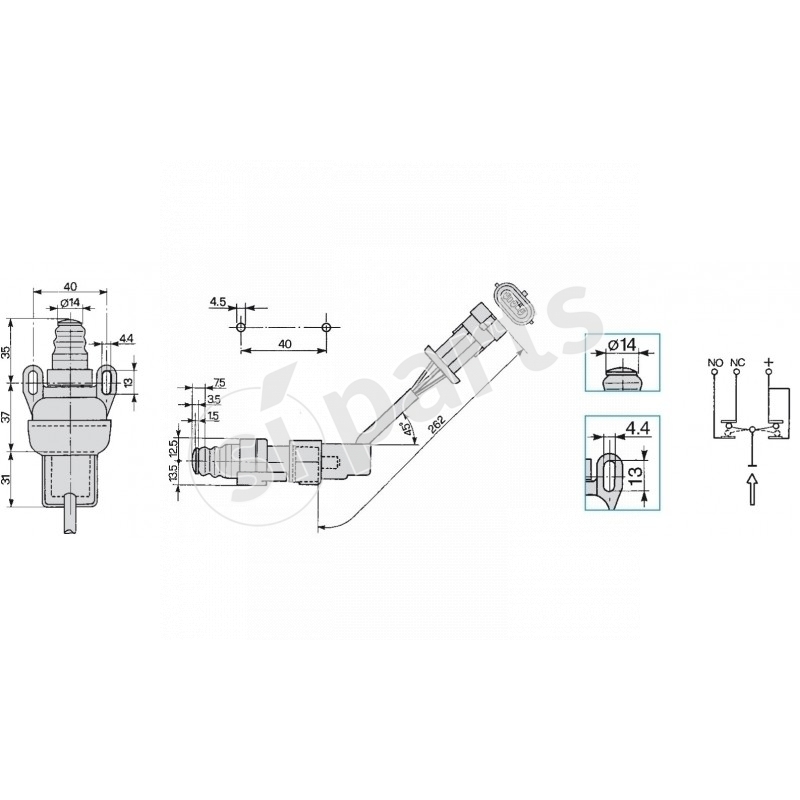 SNAP-ACTION SWITCH FOR BRAKE LIGHTS