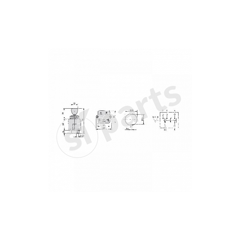 DIRECTION LIGHTS TOGGLE SWITCH WITH HIGH BEAM FLASH