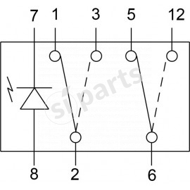 COMMUT.BASC CON LED 24V