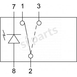 COMMUT.BASC SIMB.2258 IR.12V LED RS