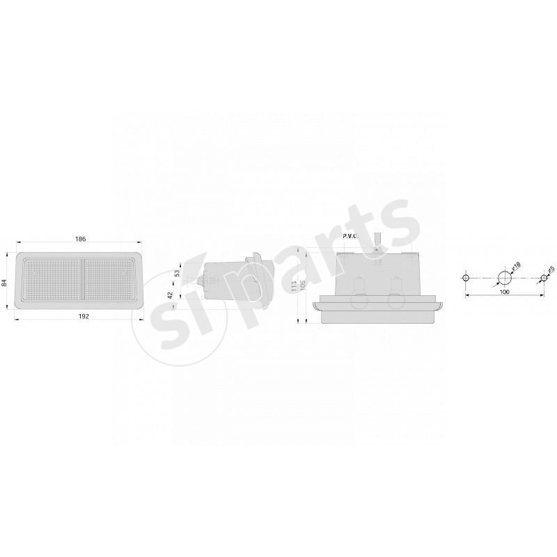 FAN. POST. SX (DIR/POS/STOP)IR.