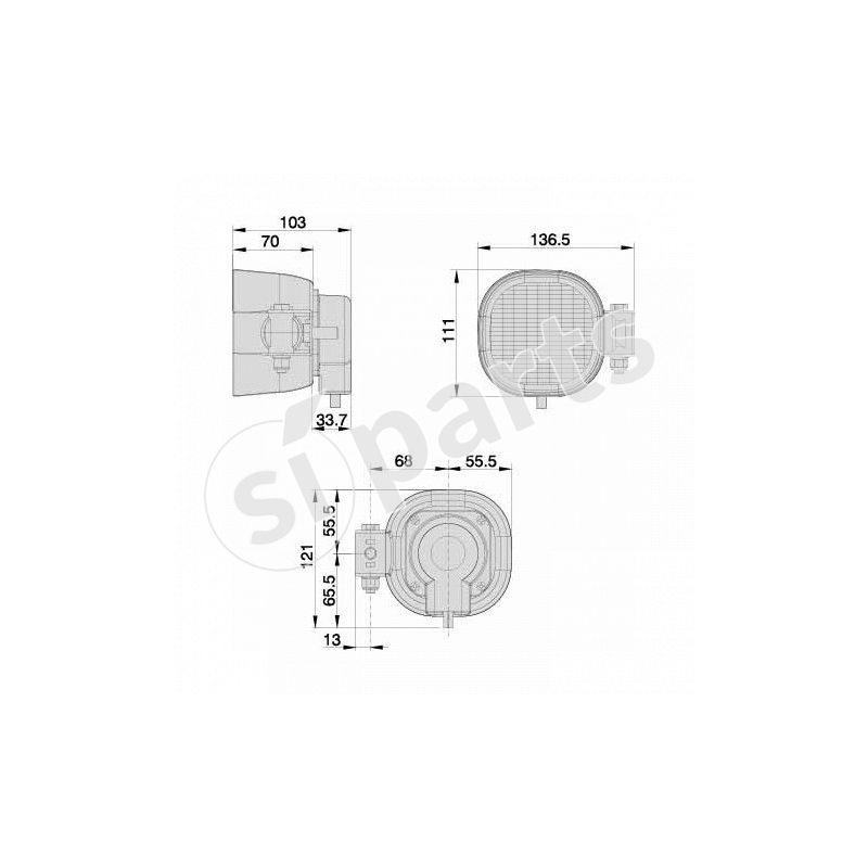 PROIETTORE DA LAV. HID D1S 12V IR