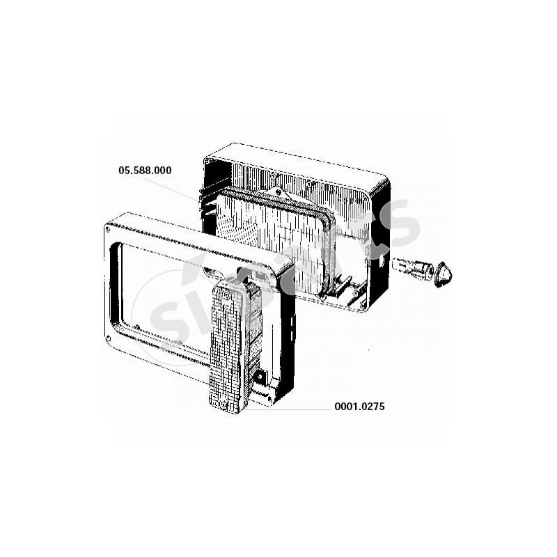 PROIETT.DX MATBRO S/CAVO IR12V