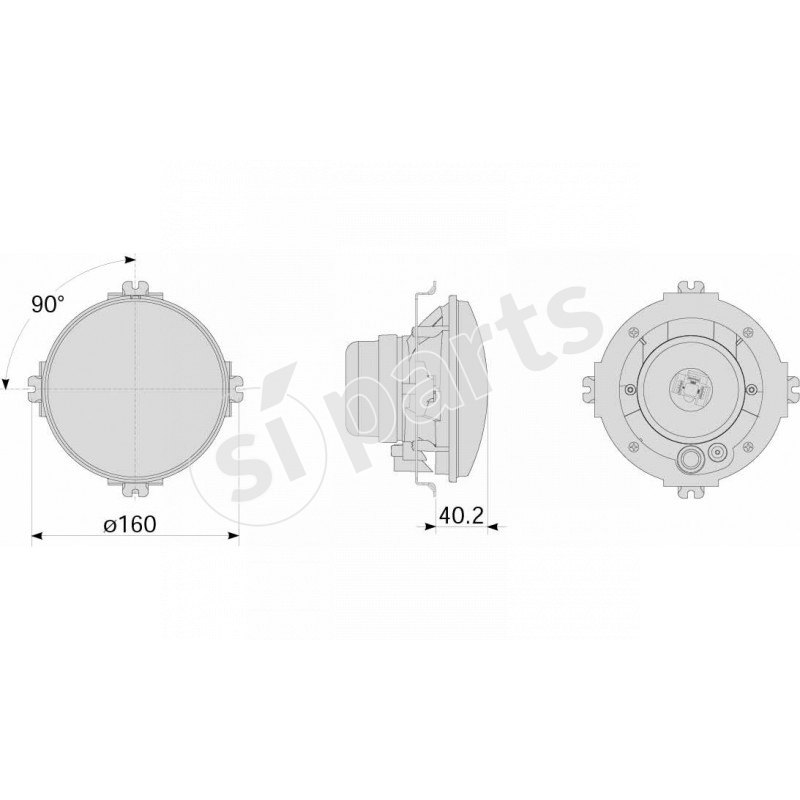 PROIETTORE CIRC DX CLP VETRO T.IR