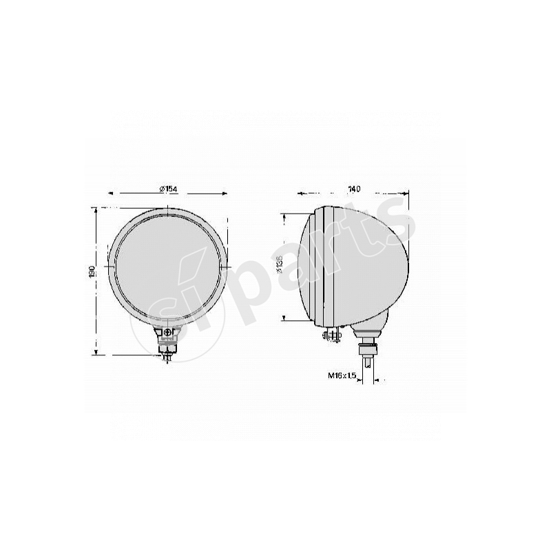 PROIETT DIAM136 CIRC.DX IR.12V
