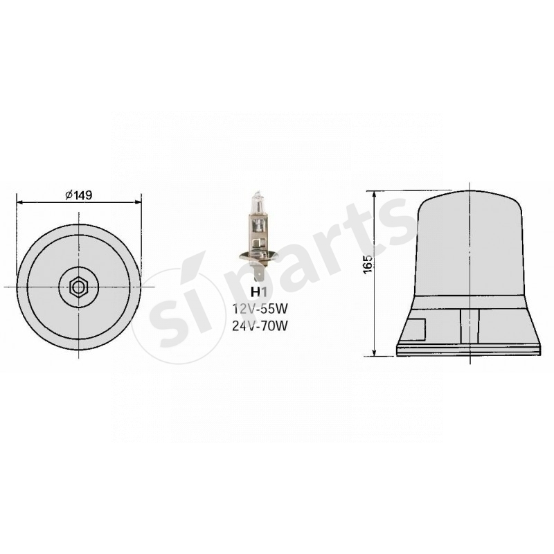 FANALE ROTANTE IR 12V