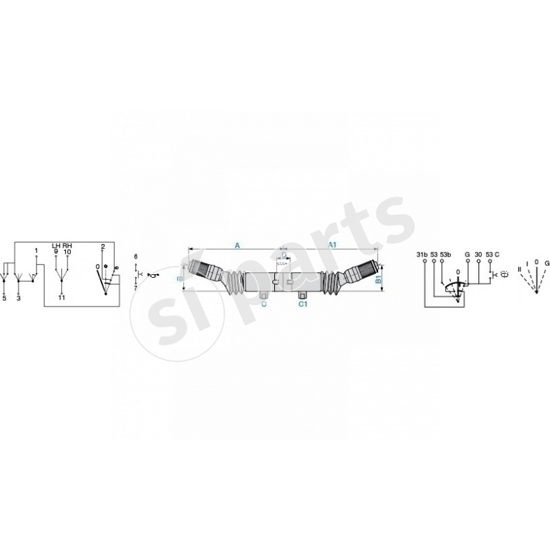 SWITCHES + FORWARD-NEUTRAL-REVERSE SHIFTER + SPEED CONTROL SERIES 2000