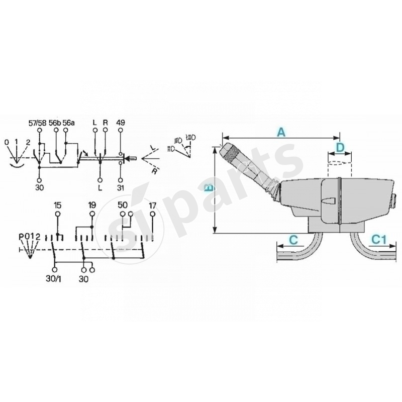 STEERING COLUMN SWITCH