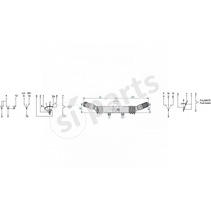 LIGHT CONTROL SWITCHES + INDICATOR