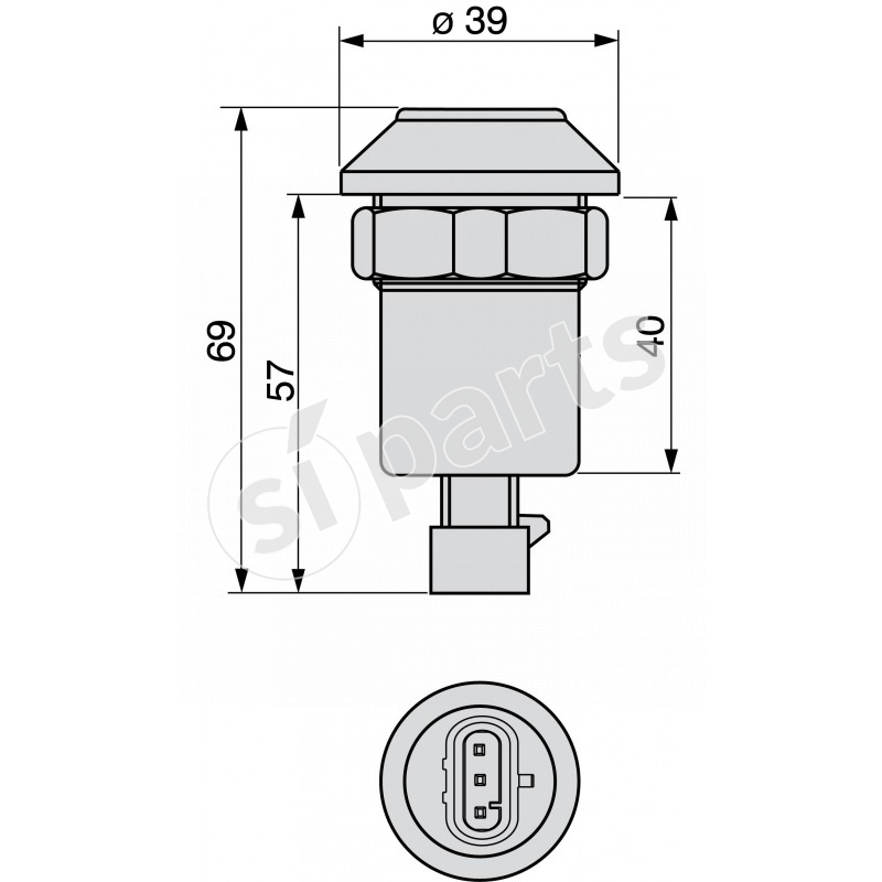PULSANTE ALBERO OSCILLANTE SOLLEVATO