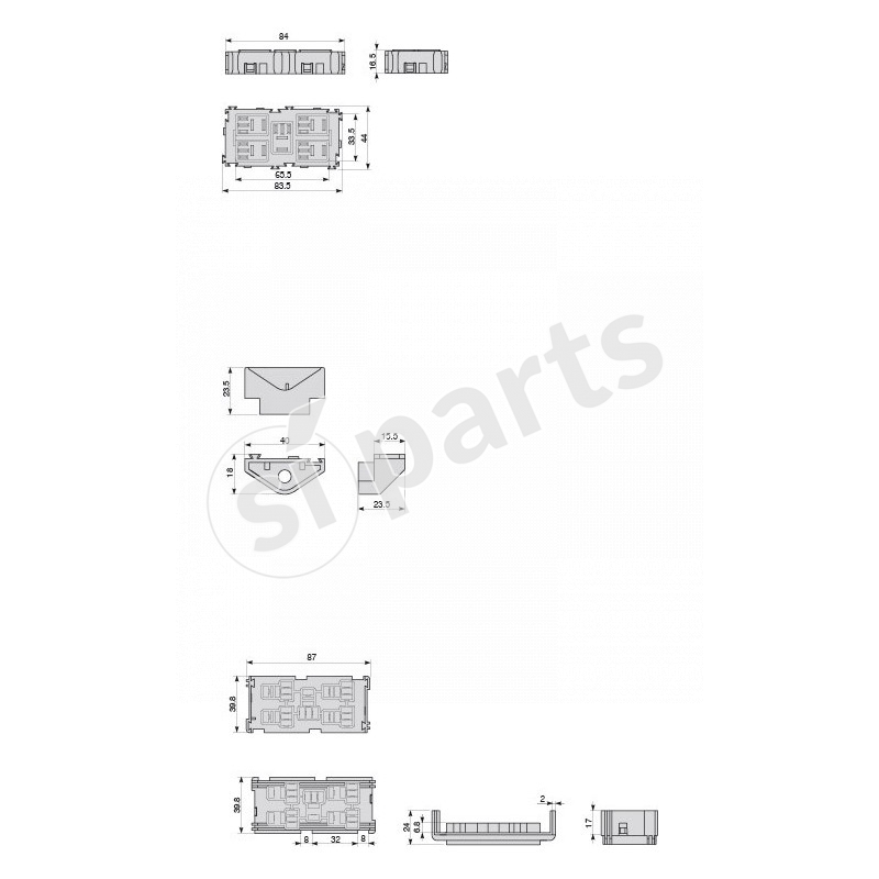 KIT COMPONIB. PORTA MINIRELE'IR