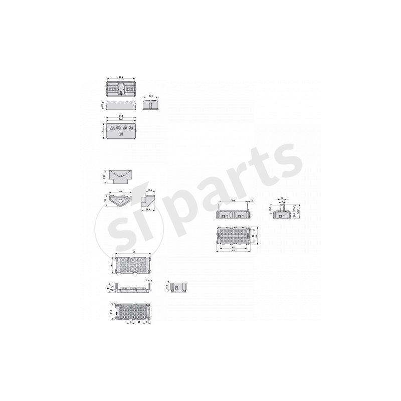 KIT COMPONIB. PORTA MINIFUSIBILI IR
