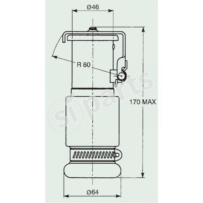 CONNETTORE FEMMINA PORTAMASCHI 2 VIE