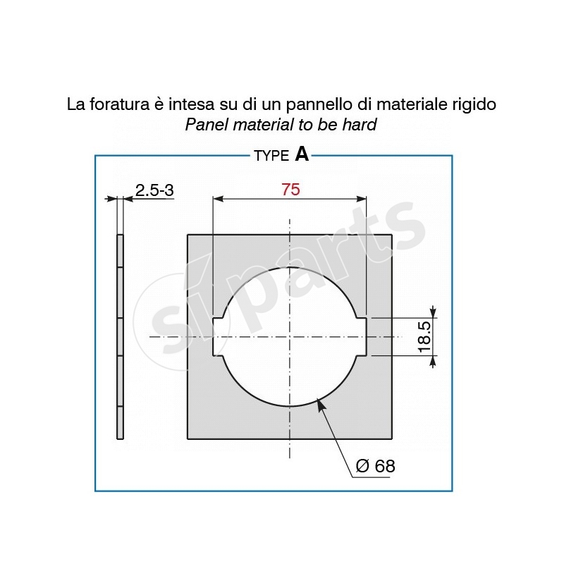 FAN DIAM80 RETRONEBBIA MOLLE IR.