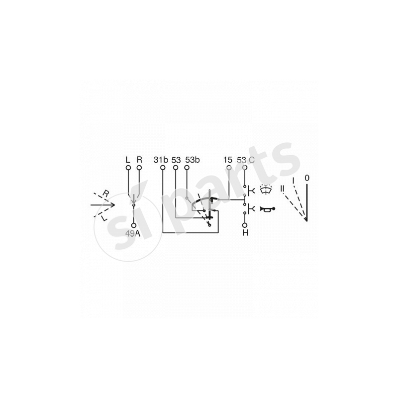 COMPLETE STEERING COLUMN SWITCH