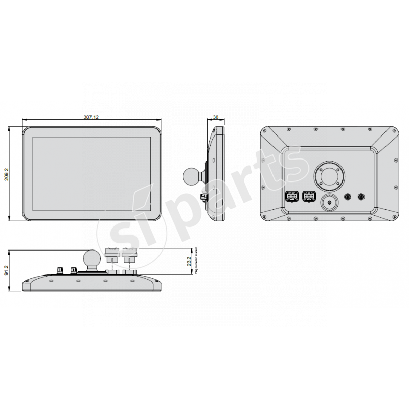 3B6 DISPLAY TERA 12 HE NO KEYS